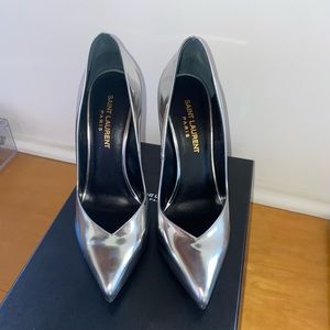 Saint Laurent silver pumps